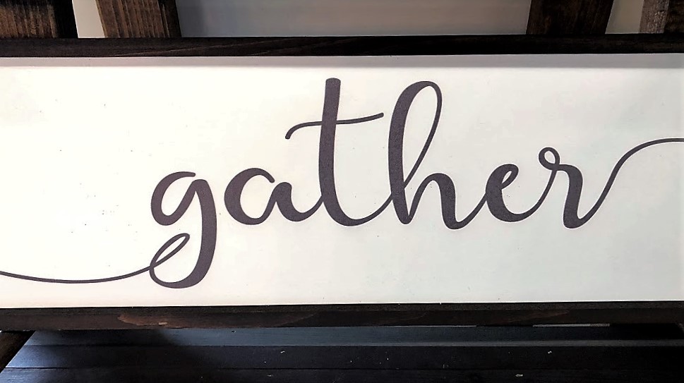 gather word in frame